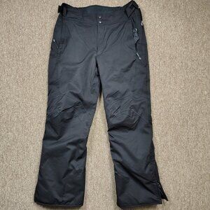 FERA Stretch Snow Pants Men's 40R Black Thermolite Nylon Spandex Ski Snowboard
